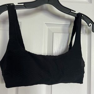 Aerie textured swimsuit top